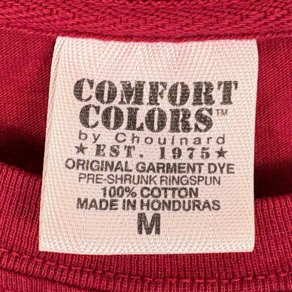 Comfort Colors Men's Size Medium Red Inner Space Cavern 100% Cotton Graphic Tee - Picture 5 of 6